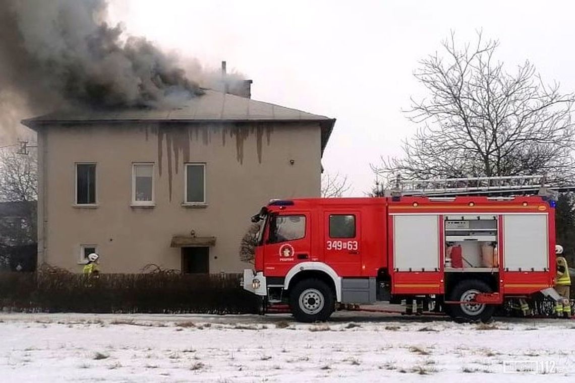 ? Pożar budynku mieszkalnego w Pustynach