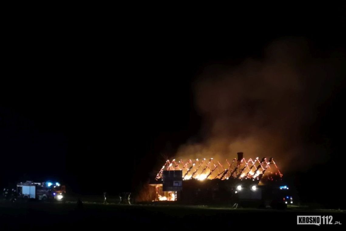 Pożar budynku na granicy Iskrzyni i Komborni