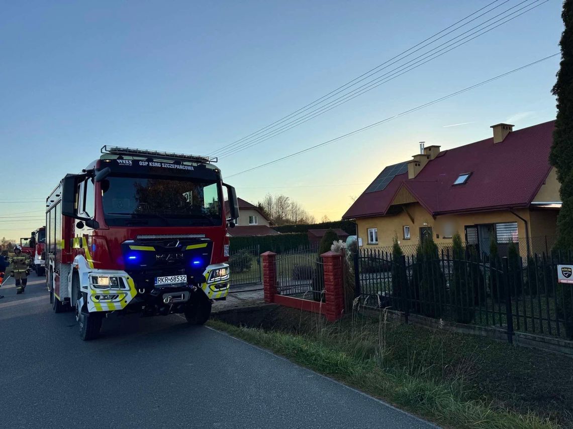 Pożar w budynku przy Granicznej w Świerzowej Polskiej Pożar w budynku przy Granicznej w Świerzowej Polskiej