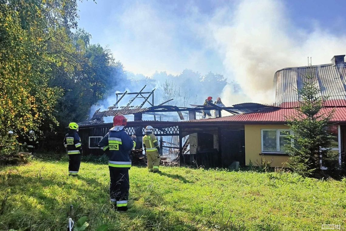 Pożar budynku w Kopytowej