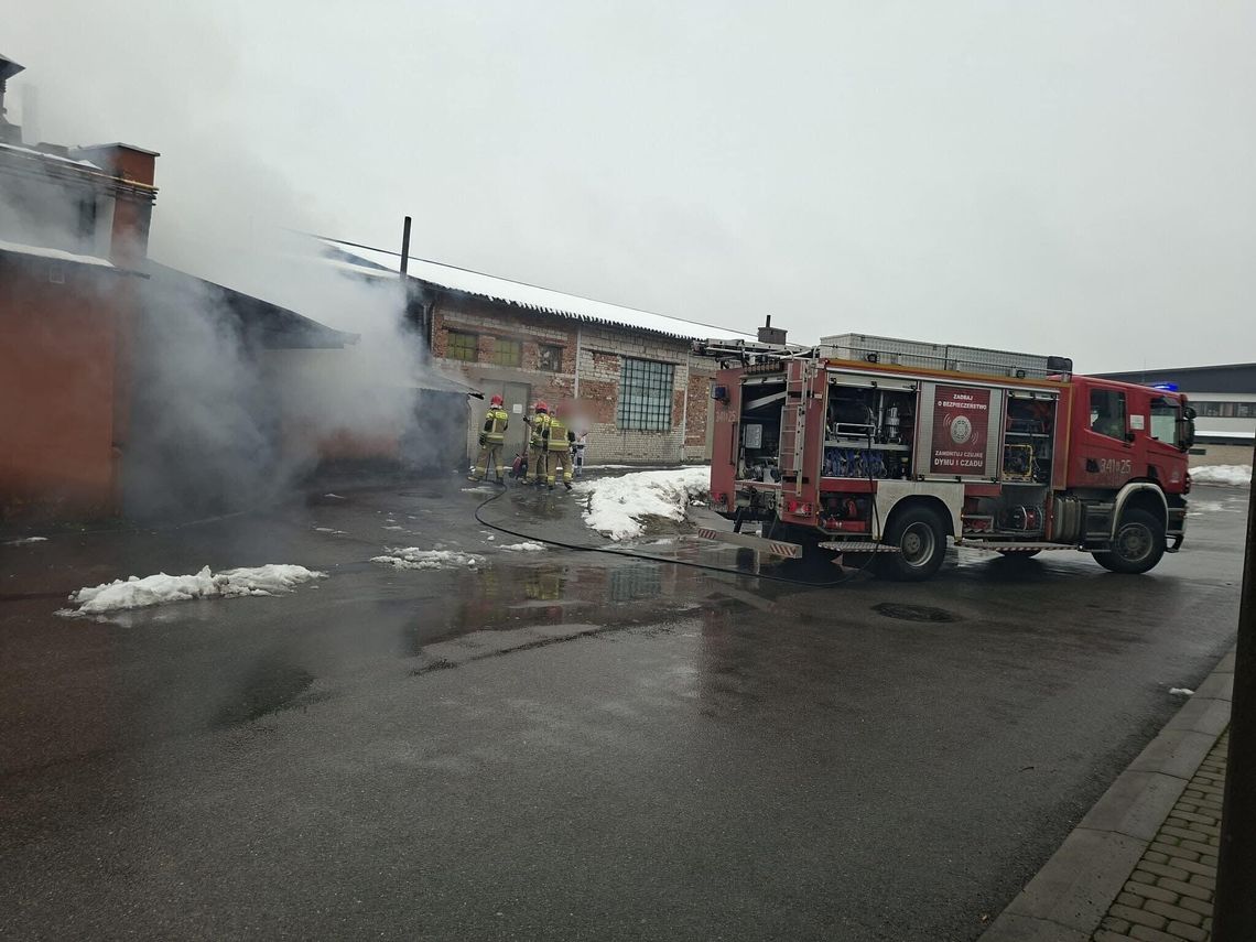Pożar kontenera na Pużaka Pożar kontenera na Pużaka