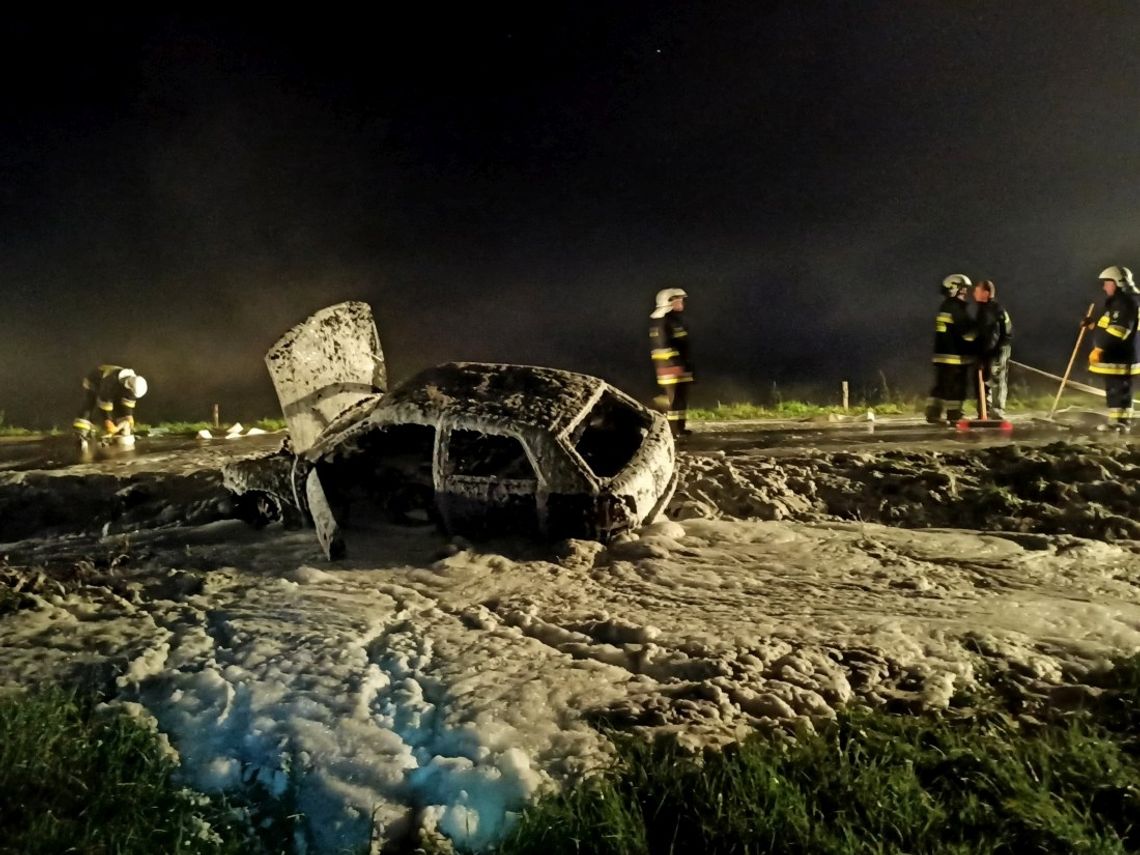Pożar samochodu miał być w Chlebnej. Okazało się, że był w Polanach
