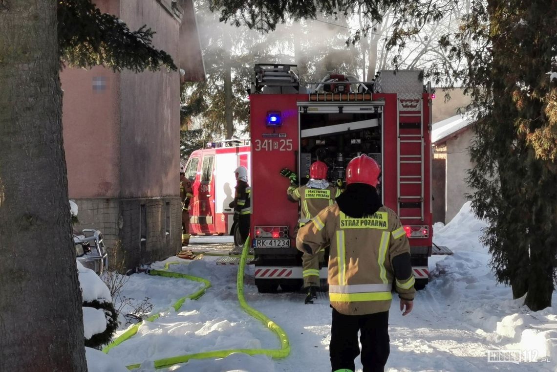 Pożar w Bajdach. W akcji cztery zastępy strażaków
