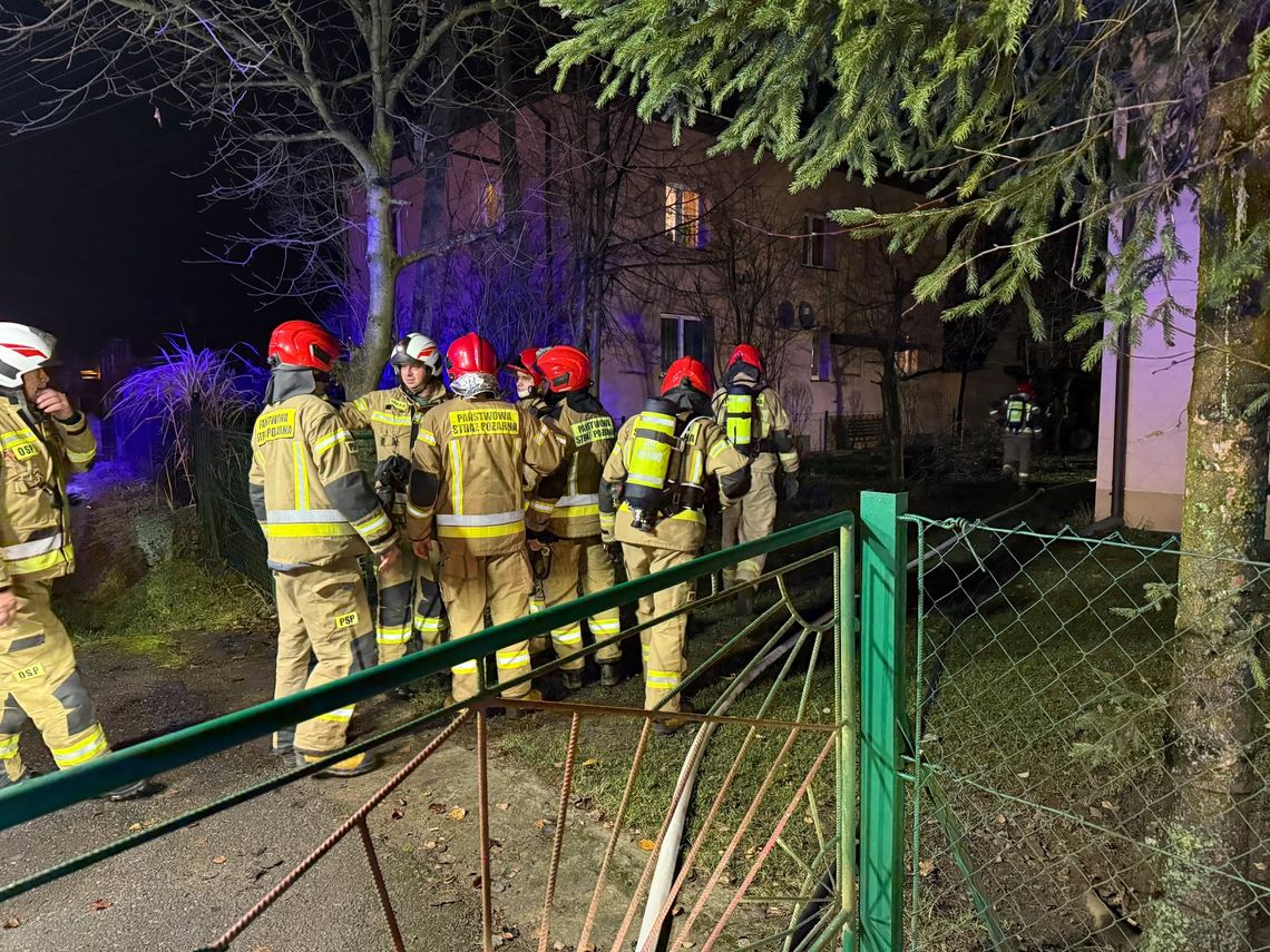Pożar w budynku mieszkalnym we Wróbliku Szlacheckim