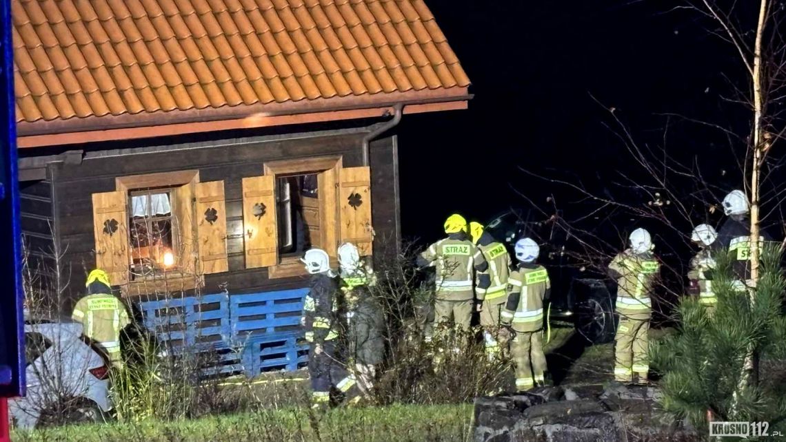 Pożar w domku letniskowym w Bałuciance Pożar w domku letniskowym w Bałuciance