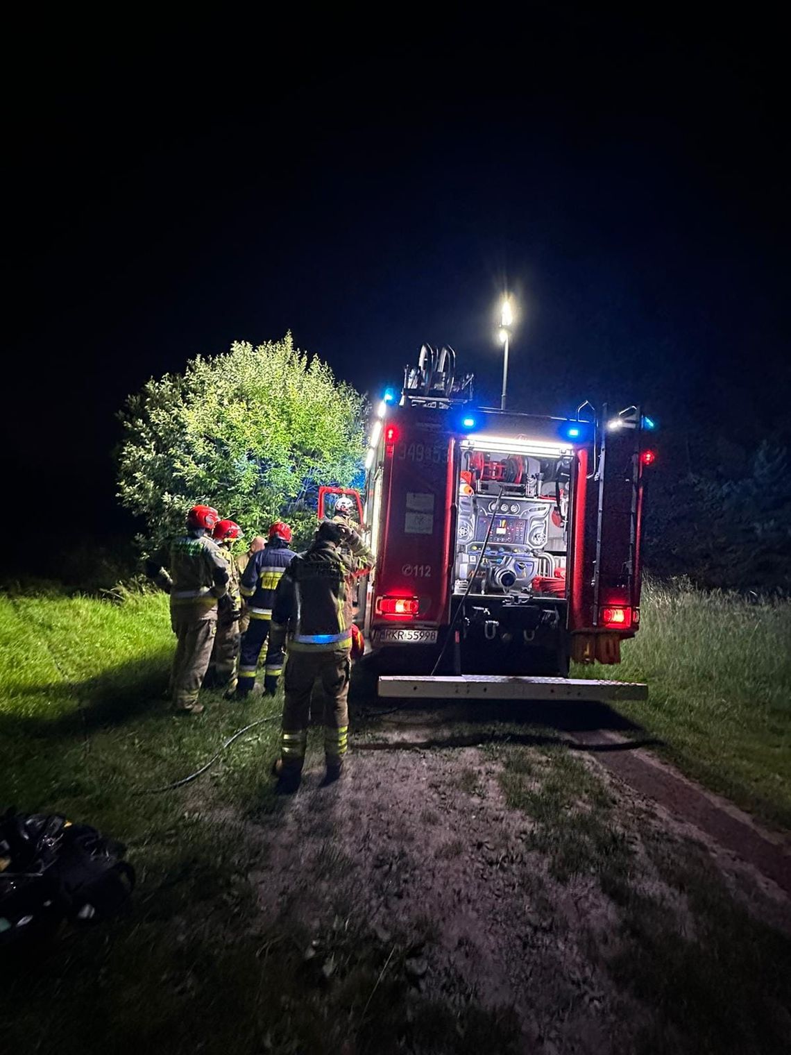 Pożar w jednym z domów w Tylawie. Poszkodowany mężczyzna