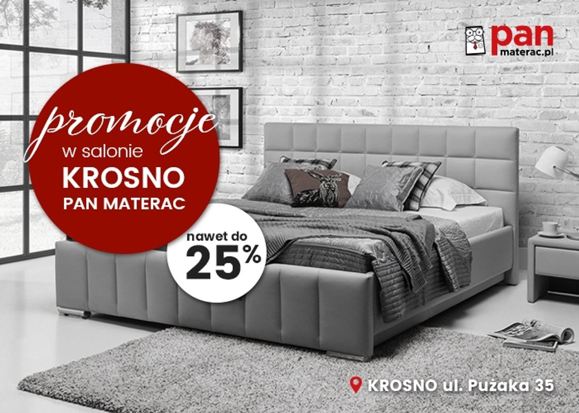 Promocje w salonie Pan Materac w Krośnie – rabaty do 25%!