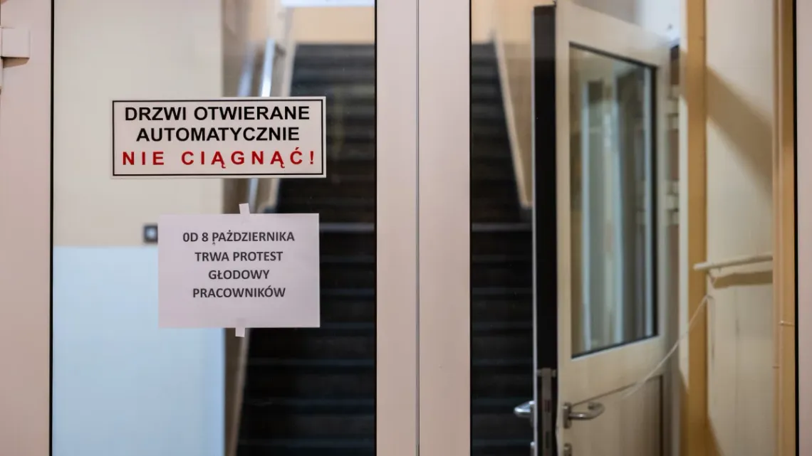 Protest głodowy w sanockim szpitalu. Napięcie rośnie