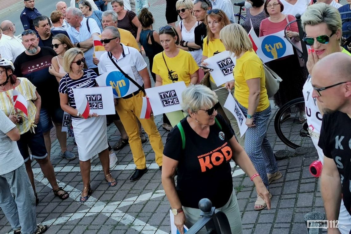 Protest przeciwko "lex TVN" i obronie wolnych mediów