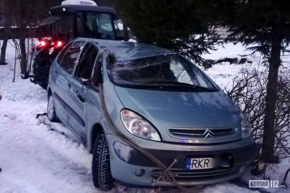 PRZYBÓWKA: Dachowanie citroena na DW990