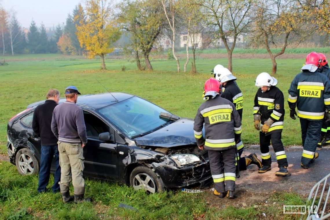 PRZYBÓWKA: Kierująca fordem wjechała w barierki