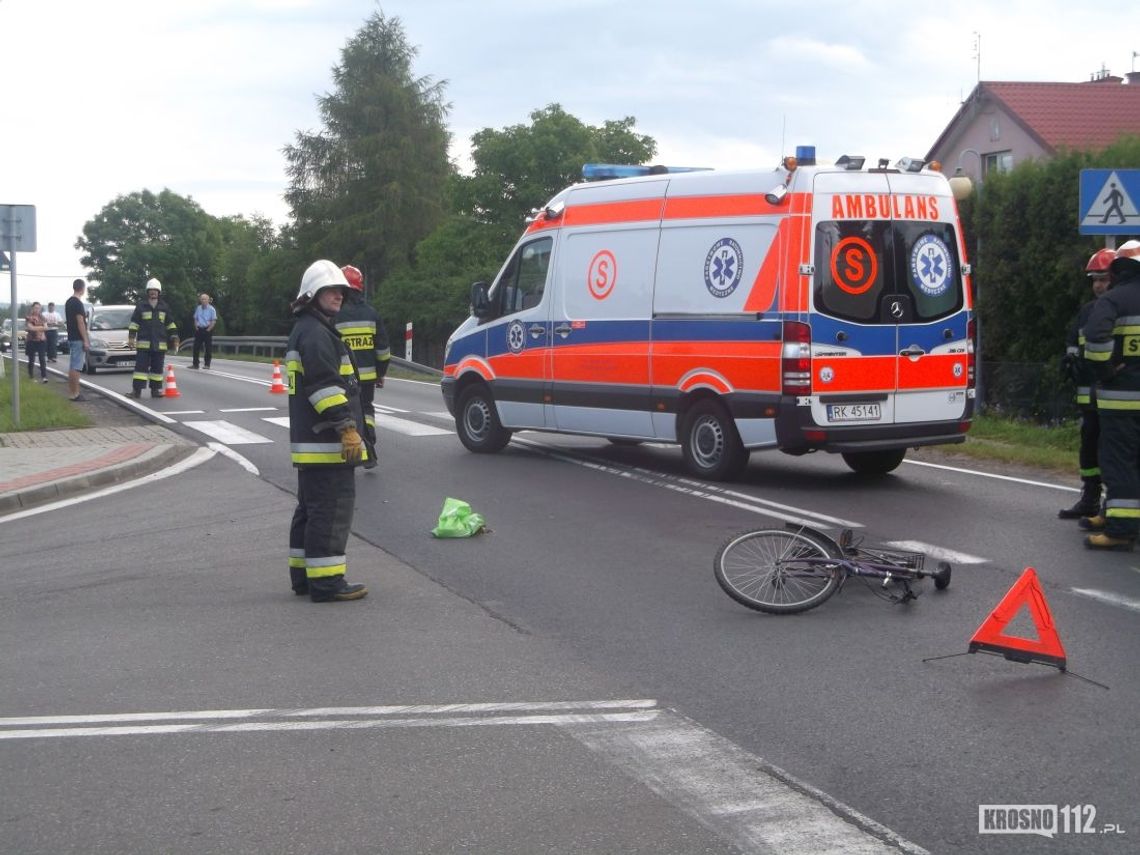 Pustyny: Pijany rowerzysta zderzył się z Audi