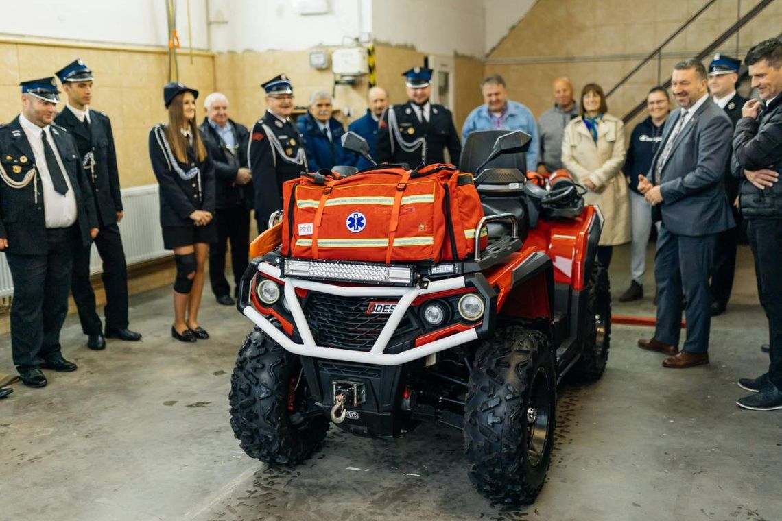 Quad w OSP Rymanów-Zdrój. Lepsze możliwości ratownicze w trudnym terenie
