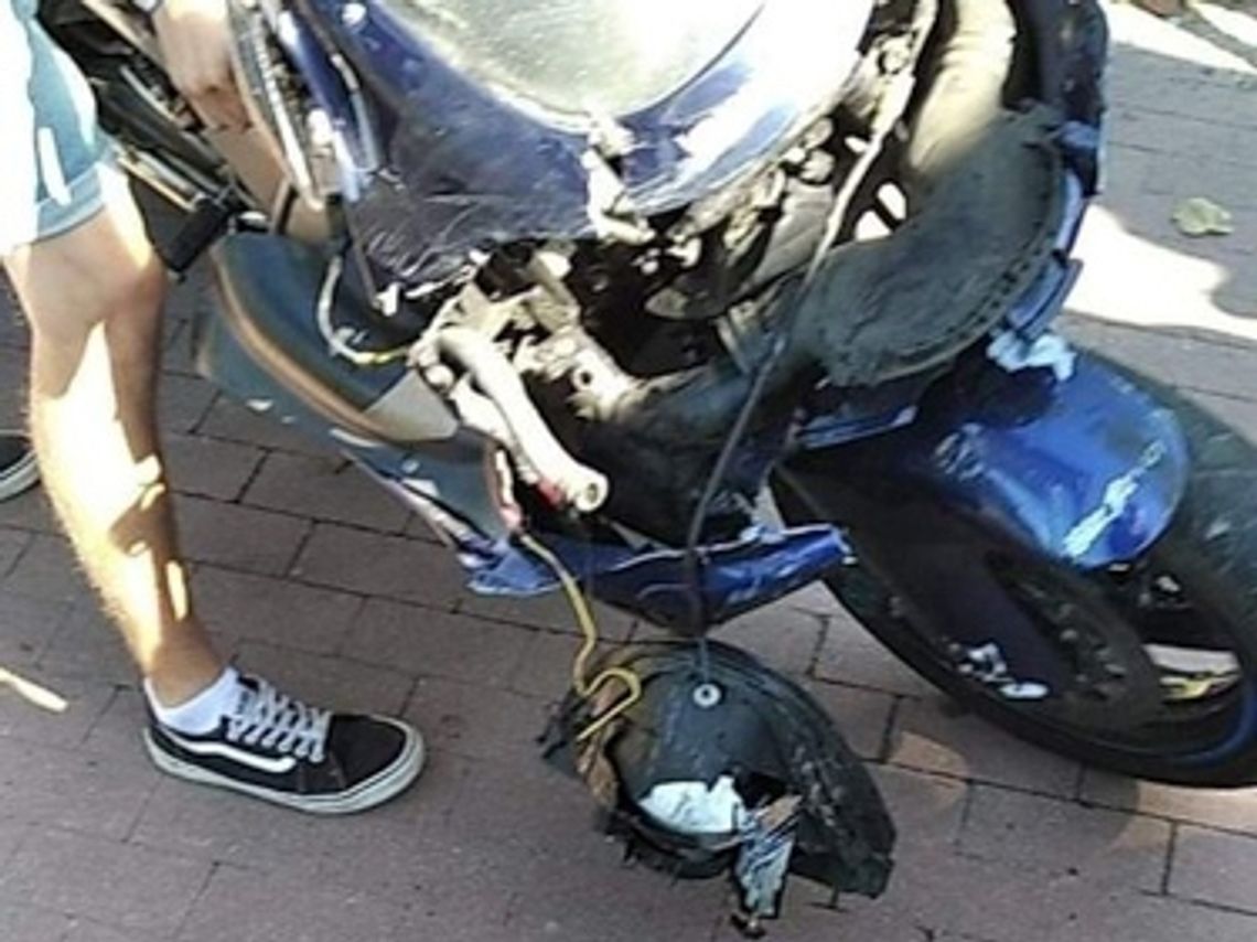 Rażąca nieodpowiedzialność 18-letniego motocyklisty. Za swoje czyny odpowie przed sądem