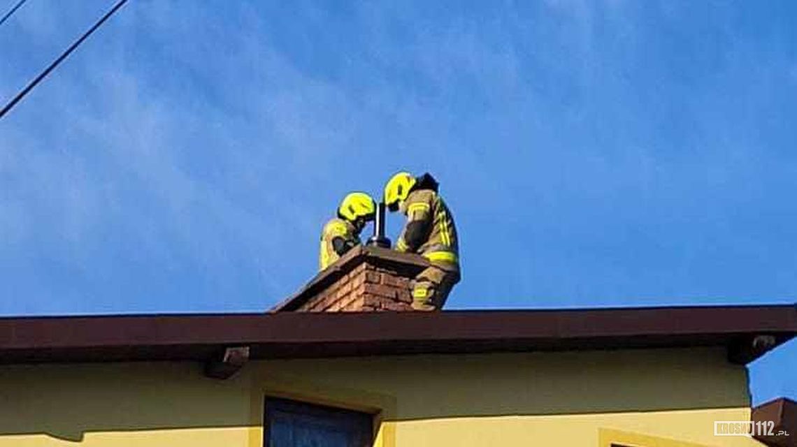 Rogi. Pożar sadzy w domu przy Długiej