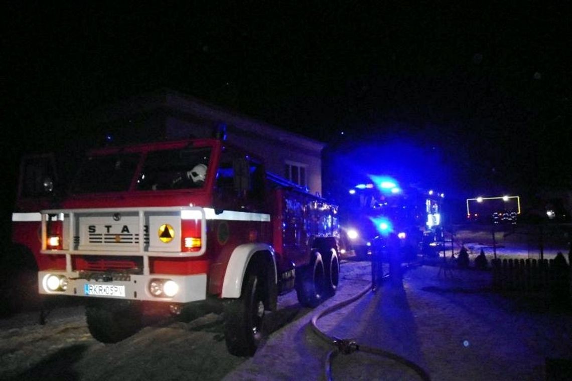 Rogi: Pożar w budynku mieszkalnym