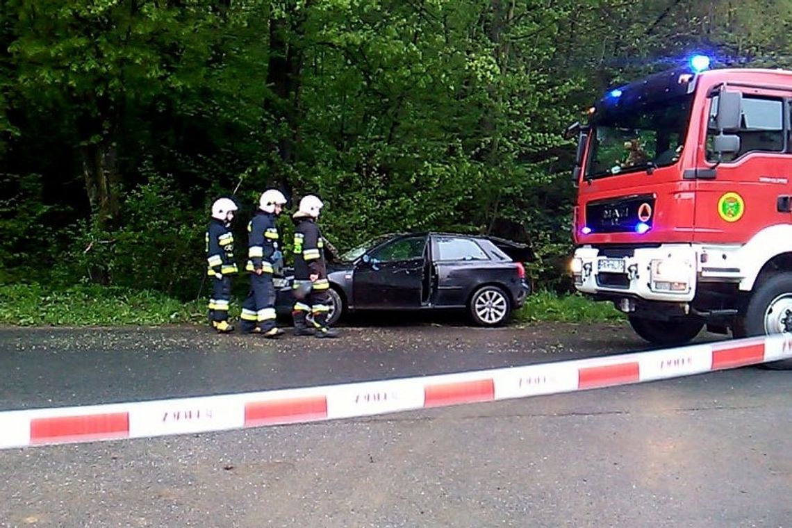 ROGI: Samochód uderzył w drzewo