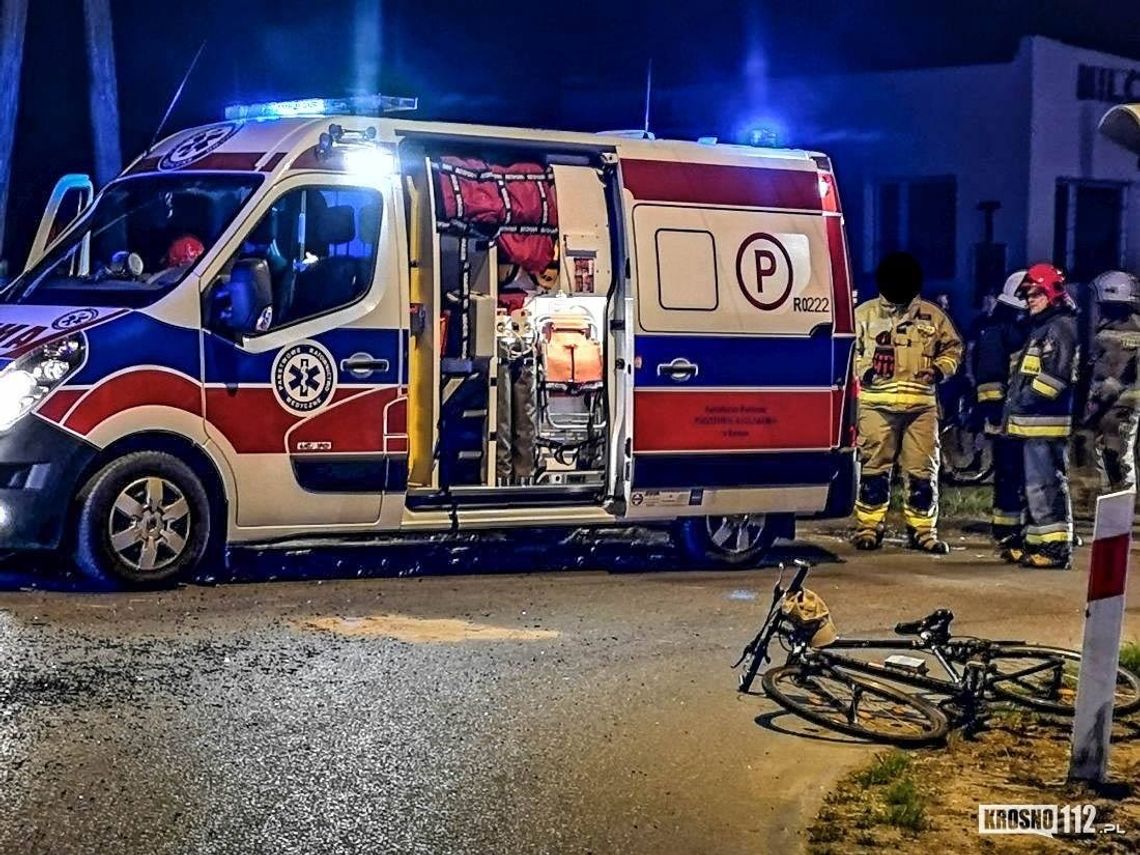 Rowerzysta ranny po tym jak wjechał w taksówkę