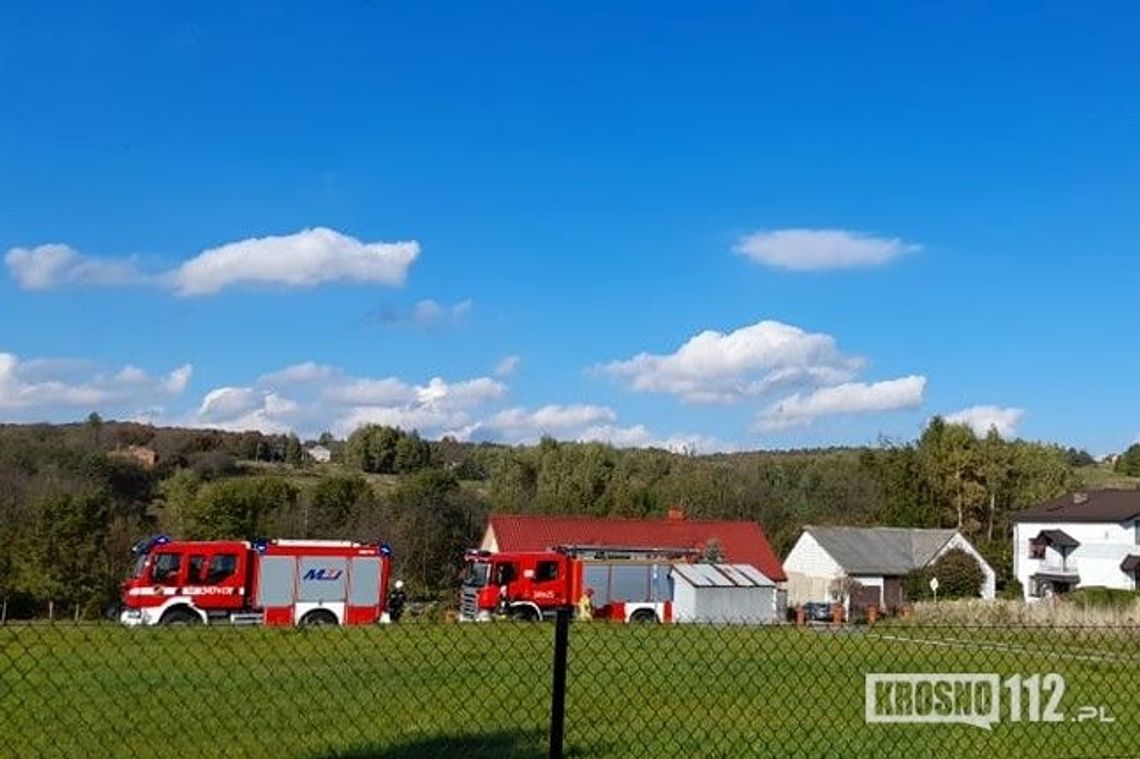 Rozszczelnienie instalacji gazowej w jednym z domów w Żeglcach