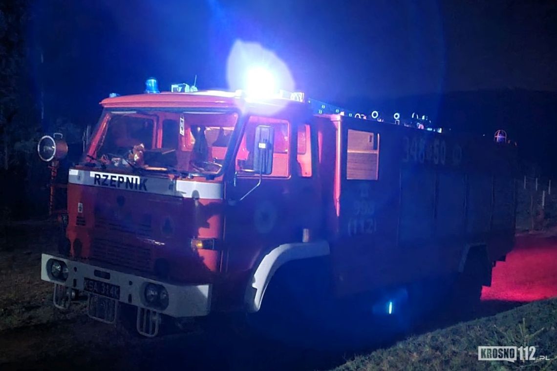 Rozszczelnienie instalacji grzewczej w jednym z domów w Rzepniku