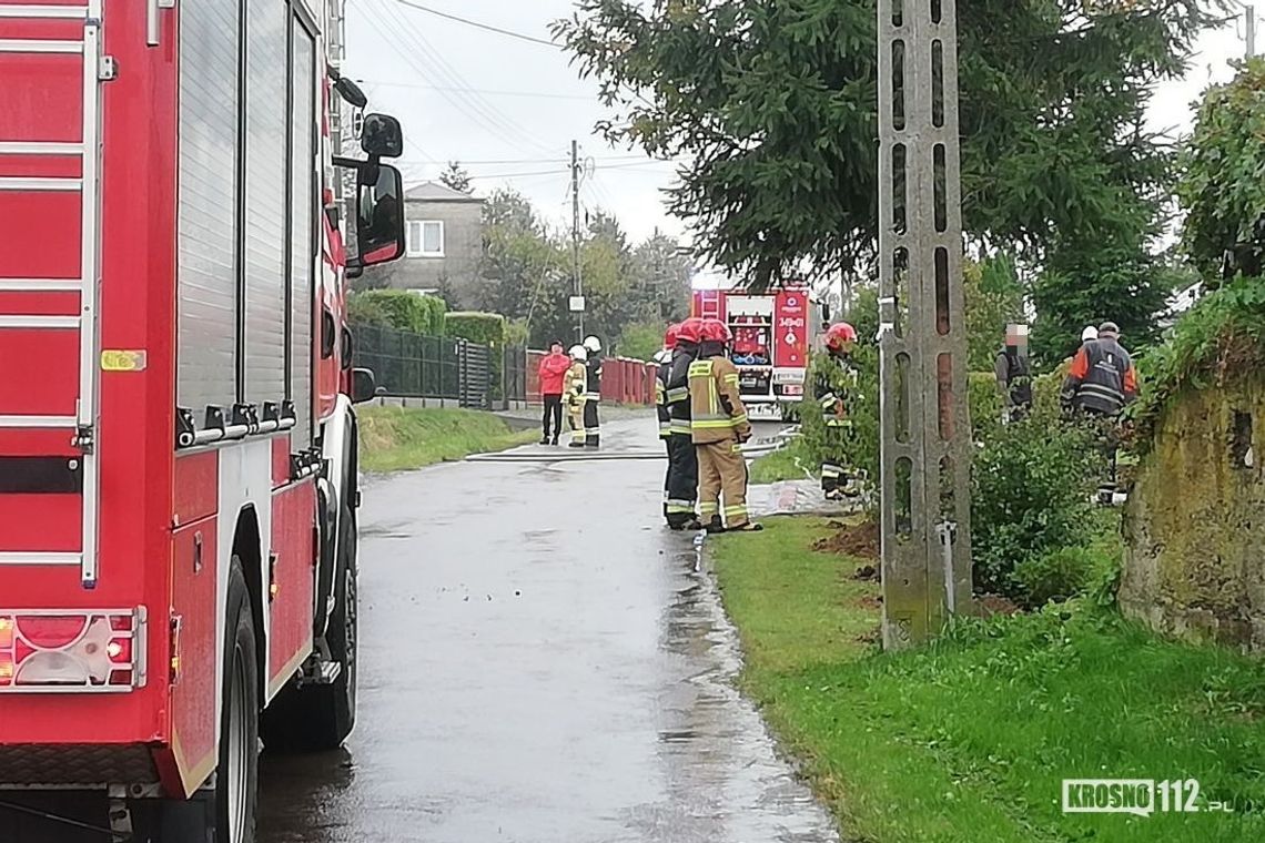 Rozszczelniona rura z gazem w Szczepańcowej