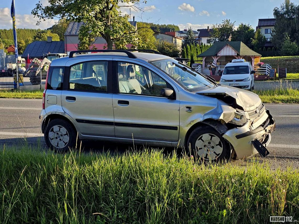 Rymanów. Chwila nieuwagi i kolizja gotowa na DK28