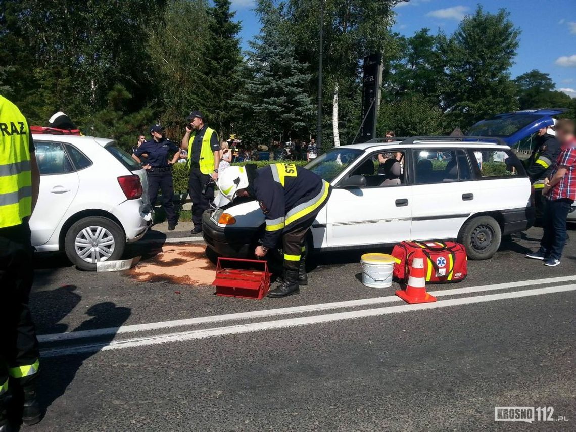 RYMANÓW: Najechanie na siebie pojazdów. Utrudnienia na DK28