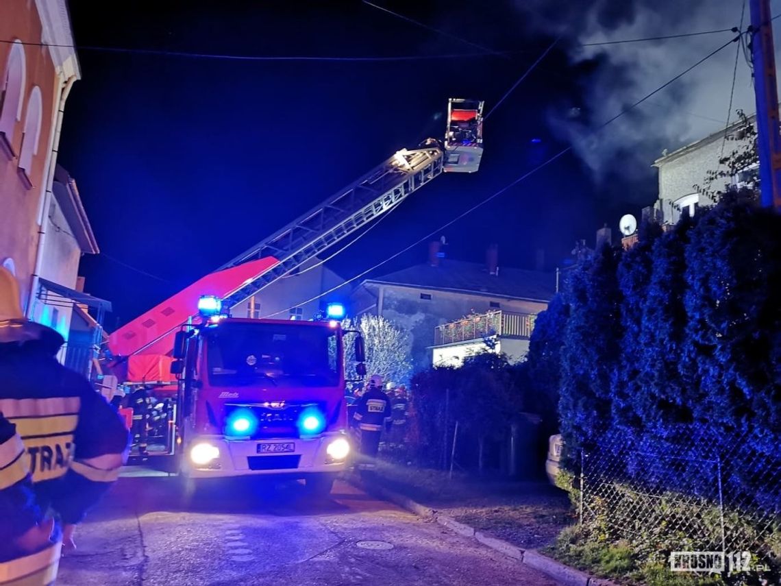 RYMANÓW: Pożar poddasza w kamienicy