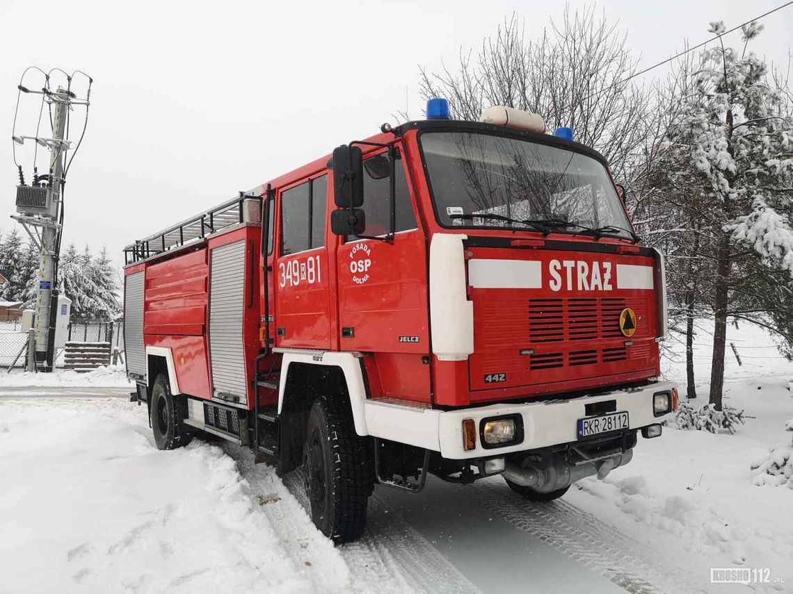 Rymanów. Pożar w budynku przy Mitkowskiego