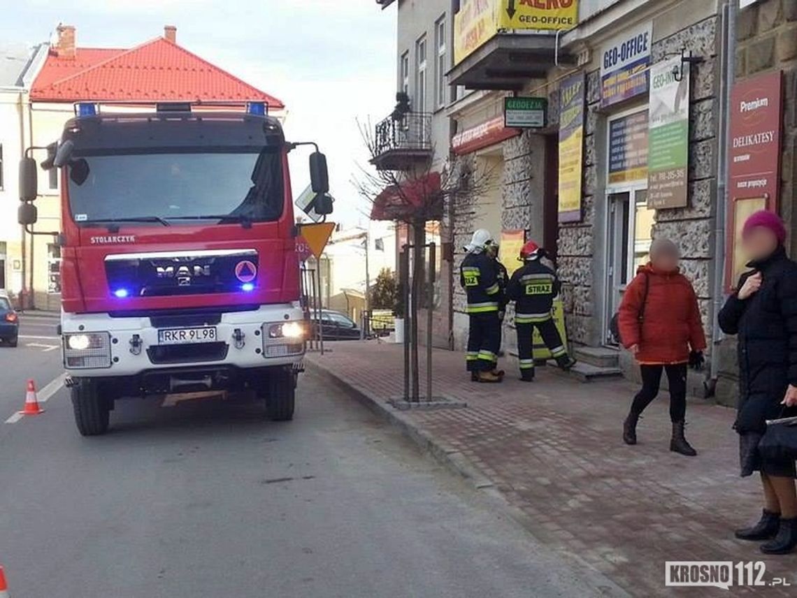 Rymanów: Pożar w sklepie papierniczym