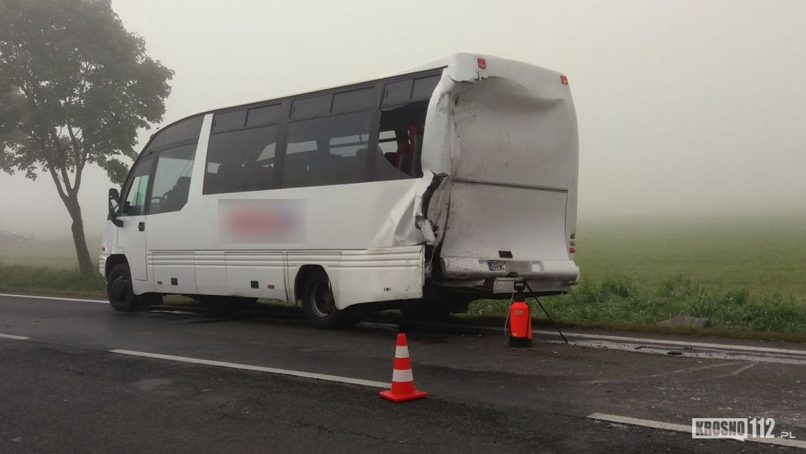 RYMANÓW: Siedem osób poszkodowanych w wypadku busa