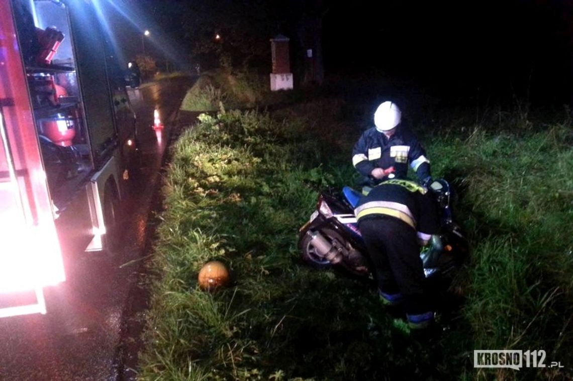 RYMANÓW: Stracił panowanie nad jednośladem