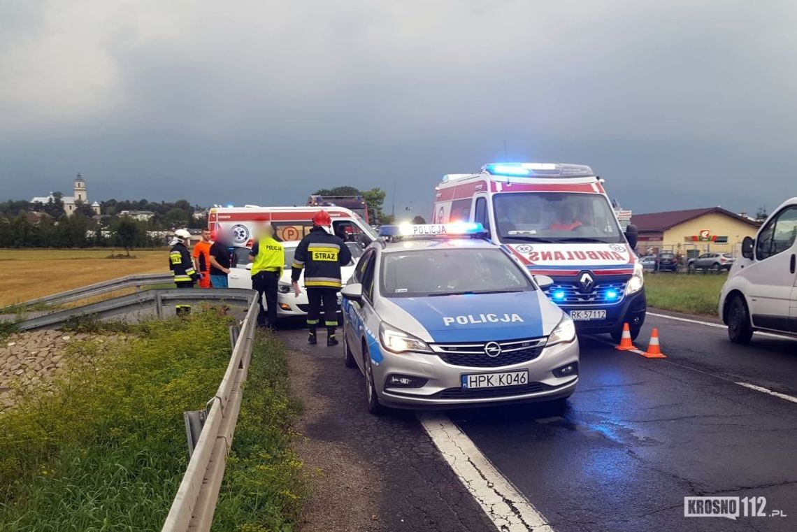 RYMANÓW: Zderzenie samochodów na DK28. Pomoc niosły Misie Ratownisie
