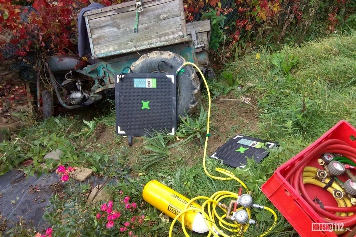 ? Rymanów-Zdrój/Deszno: Pojazd przygniótł osobę. Śmigłowiec LPR w akcji
