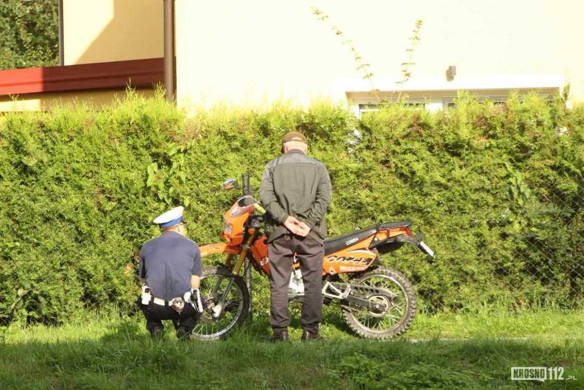 Rymanów-Zdrój. Nietrzeźwy motocyklista zderzył się z samochodem