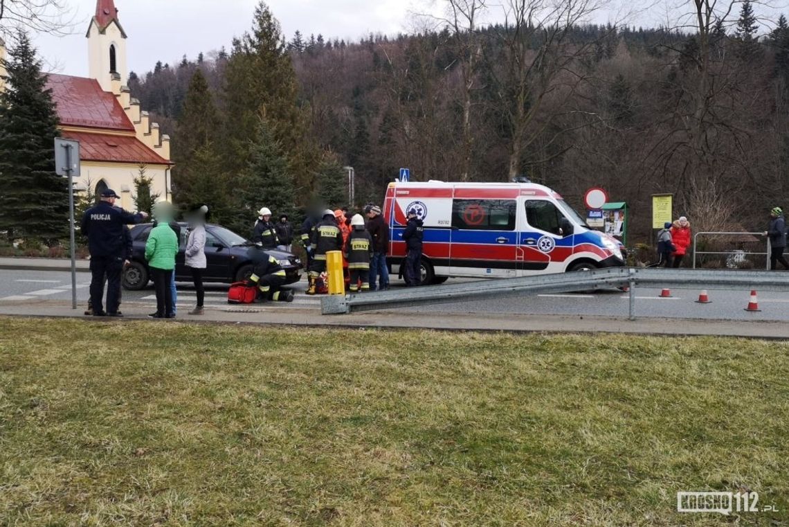 RYMANÓW-ZDRÓJ: Potrącenie pieszej przy kościele