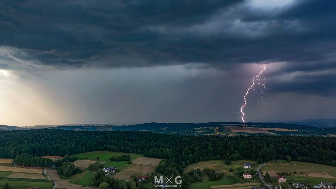 Silnych burz ciąg dalszy [OSTRZEŻENIE METEO]