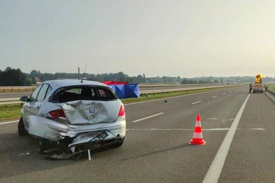 Śmiertelny wypadek na autostradzie A4. Zginęła 71-latka