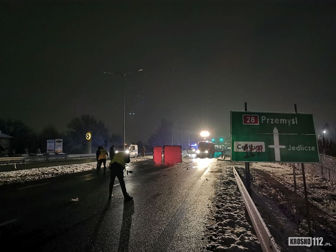 ? Śmiertelny wypadek na DK28 w Krośnie [AKTUALIZACJA]