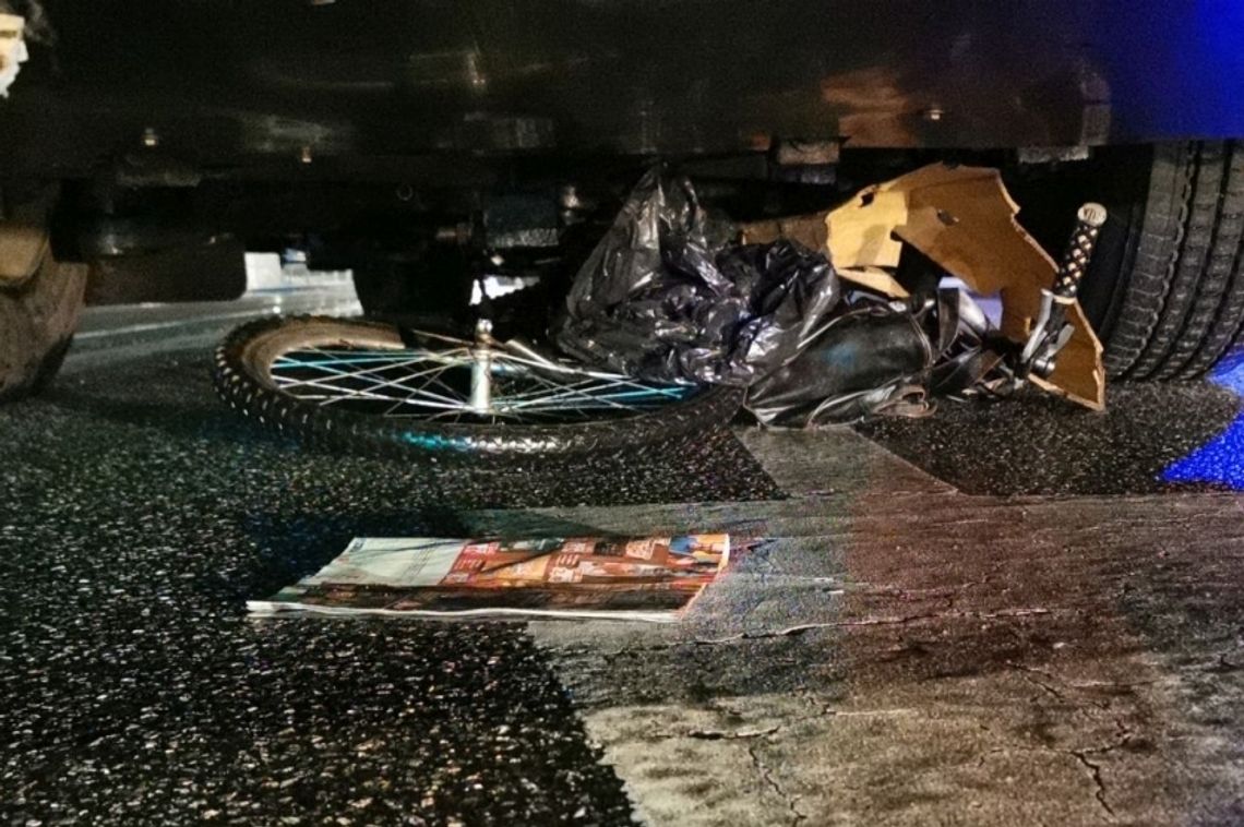 Śmiertelny wypadek na DK28 w Krośnie. Kierowca autobusu nie był w stanie uniknąć potrącenia rowerzysty