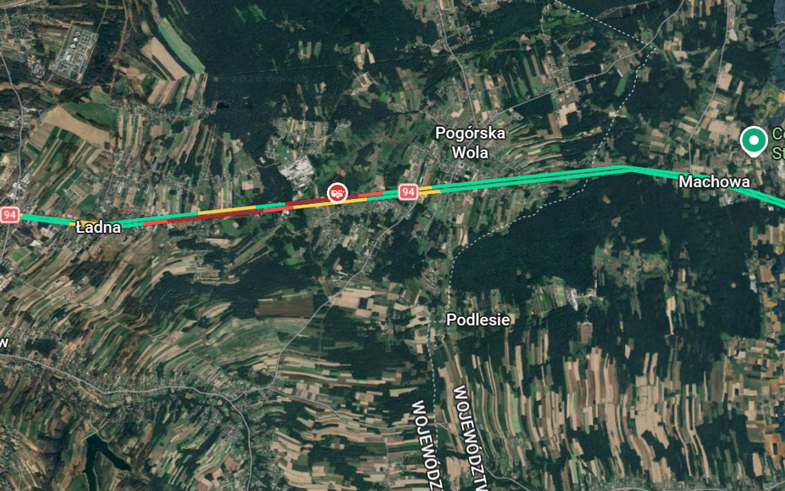 Śmiertelny wypadek na trasie Pilzno - Tarnów. Droga zablokowana