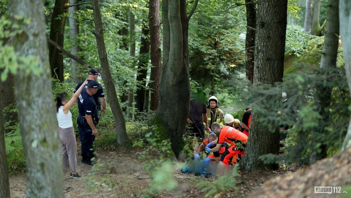 Spadł ze skałek w rezerwacie Prządki. Akcja służb ratunkowych [AKTUALIZACJA 2]