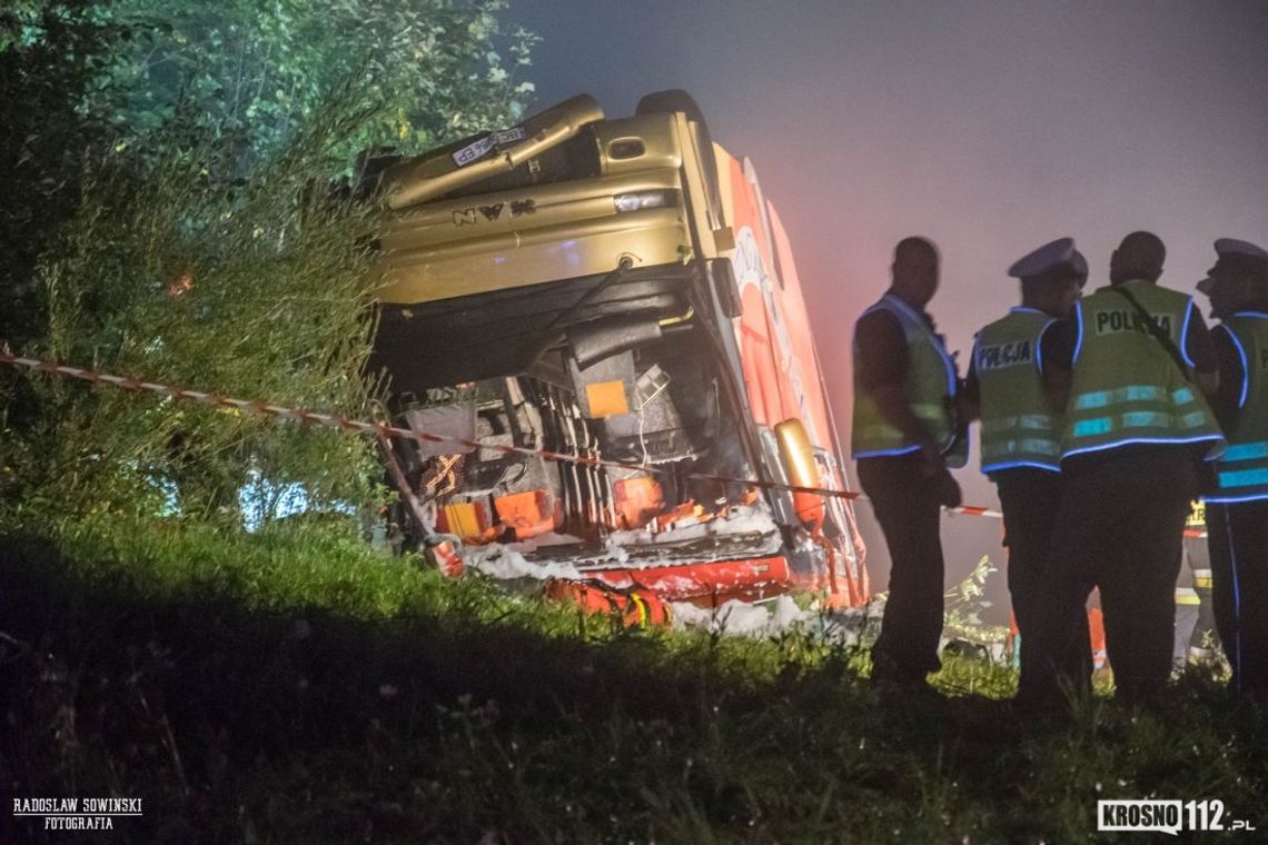Sprawca wypadku autobusu w Leszczawie Dolnej w areszcie