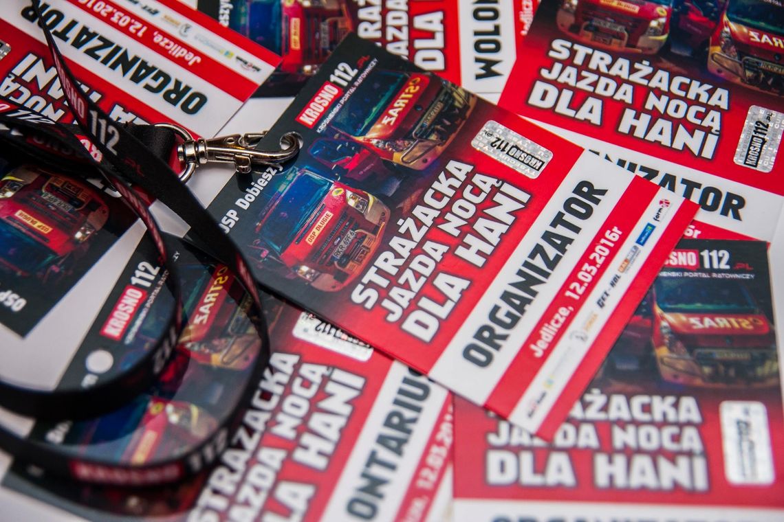 Strażacka Jazda Nocą dla chorej Hani: Informacje organizacyjne