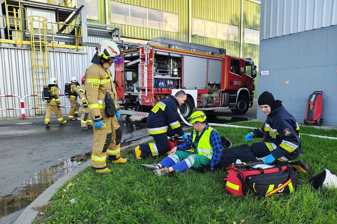 Zasymulowano pożar w Regionalnym Centrum Odzysku Odpadów przy Białobrzeskiej [FOTO, WIDEO]