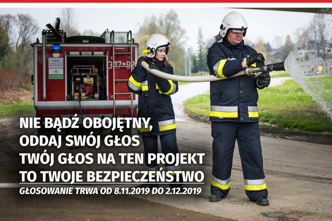 Strażacy ochotnicy z Krosna walczą o głosy w ramach Budżetu Obywatelskiego