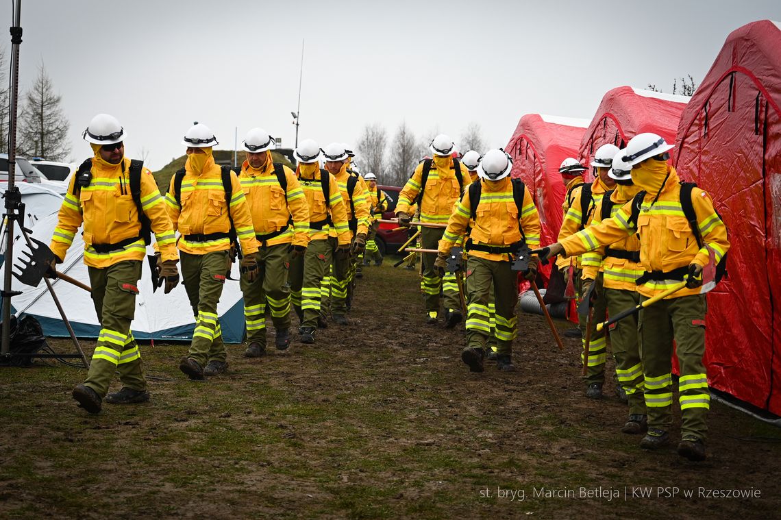 Strażacy się szkolą z gaszenia pożarów lasów. Pierwsze na Podkarpaciu ćwiczenia modułu GFFF Strażacy się szkolą z gaszenia pożarów lasów. Pierwsze na Podkarpaciu ćwiczenia modułu GFFF