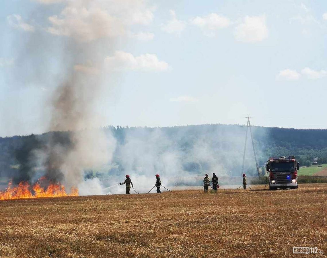 Strażacy wzywani do pożarów podczas żniw