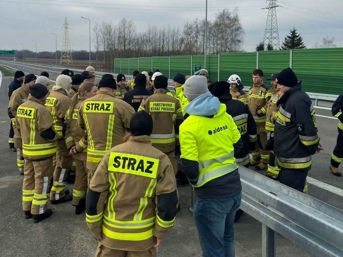 Strażacy zapoznali się z drogą S19 na odcinku od Iskrzyni do Miejsca Piastowego