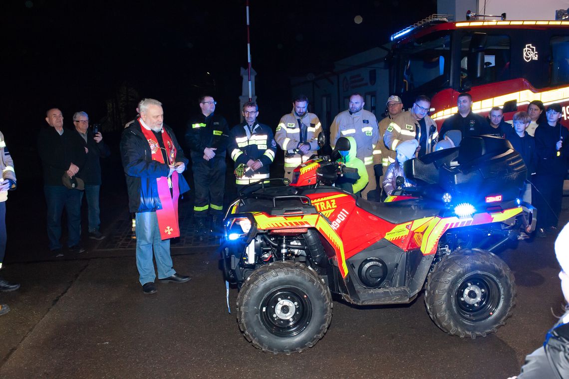 Światełko Betlejemskie i nowy quad ratowniczy dla OSP KSRG Łączki Jagiellońskie